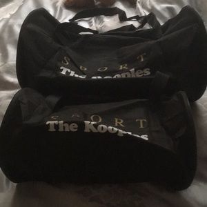 2 Kooples Sport collapsible duffles